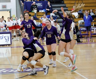 Christian Brothers Academy girls volleyball sweeps Clinton for 1st section title in more than 20 years (36 photos)